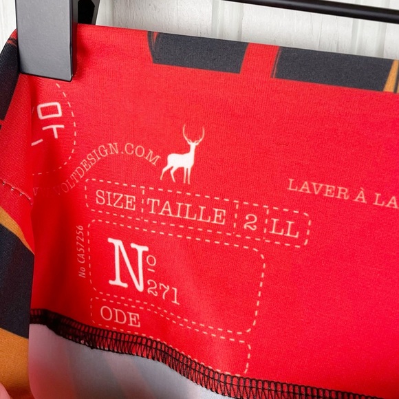 Volt Design No 271 Ode Face Abstract Print Leggings Art to Wear Artsy Medium - Picture 7 of 8